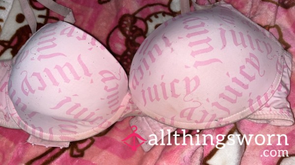 🩷🩷 Pink Juicy Couture VERY WELL WORN 40D Bra