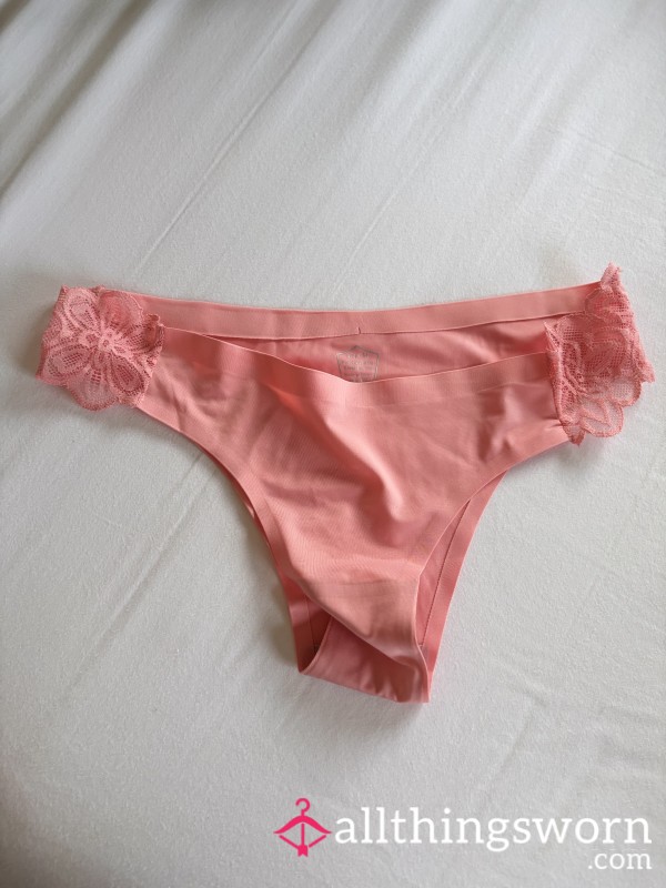 Pink Lace Thong