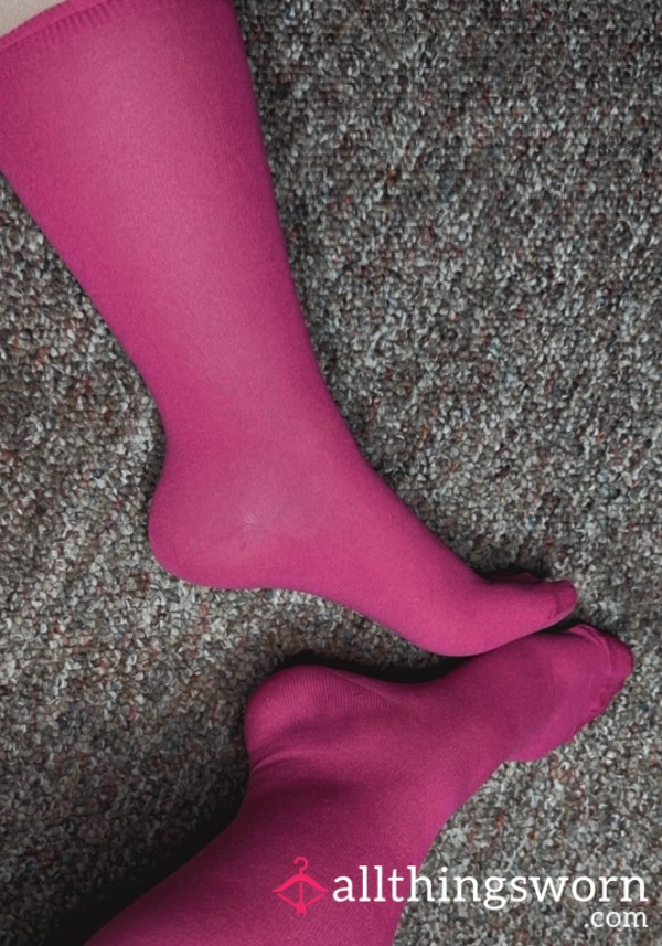 Pink Nylon Socks