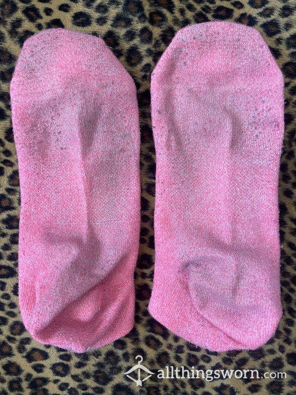OLD USED COTTON UNDER ARMOUR Pink Paradise Socks