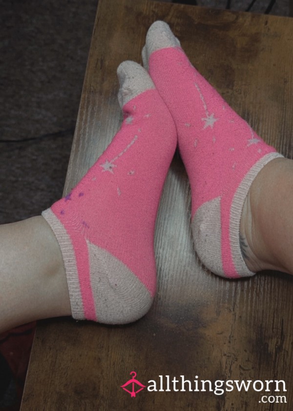 Pink Star Socks
