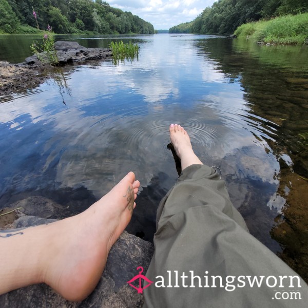 Pink Toes At The River