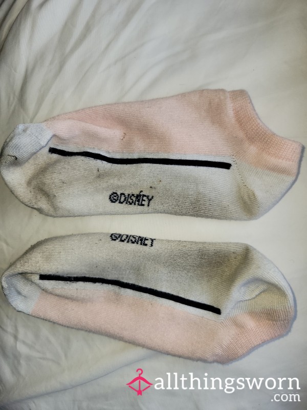 Pink,white Dirty Socks