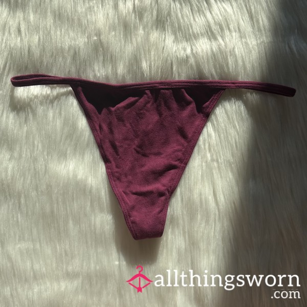 Plum Rouge Cotton G-String