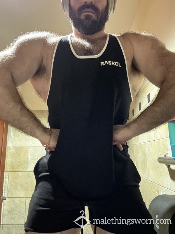 Post Workout Sweaty Flexing In Gym Bathroom