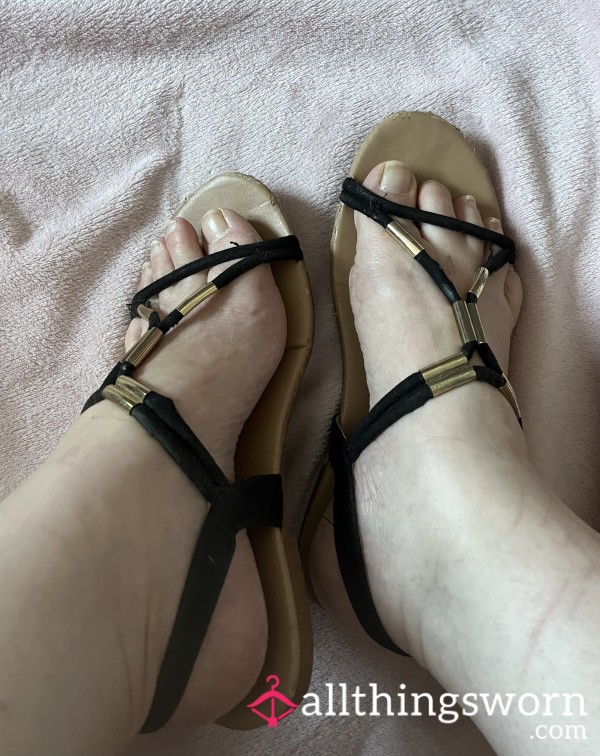 Pre-loved, Well Worn,  Sandals, Size 5