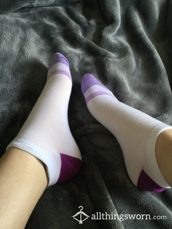 Precious Purple Ankle Socks