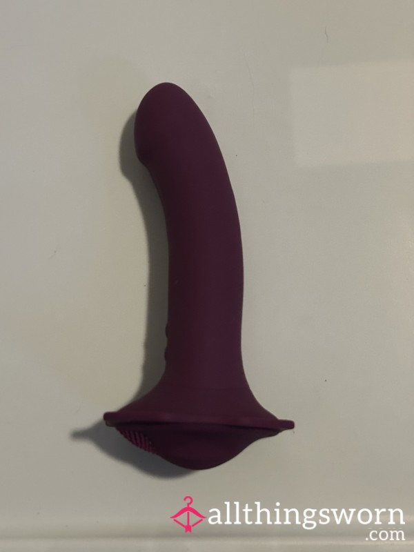 Purple Luxury Strap-On And Vibe