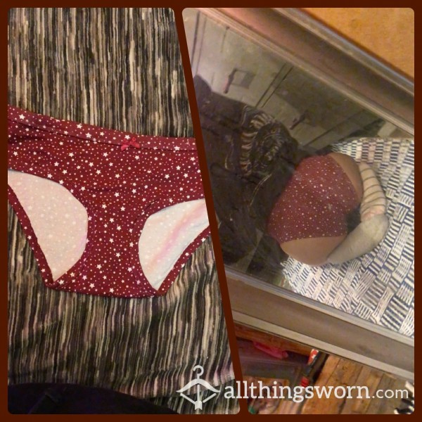 Red And White Star Panties