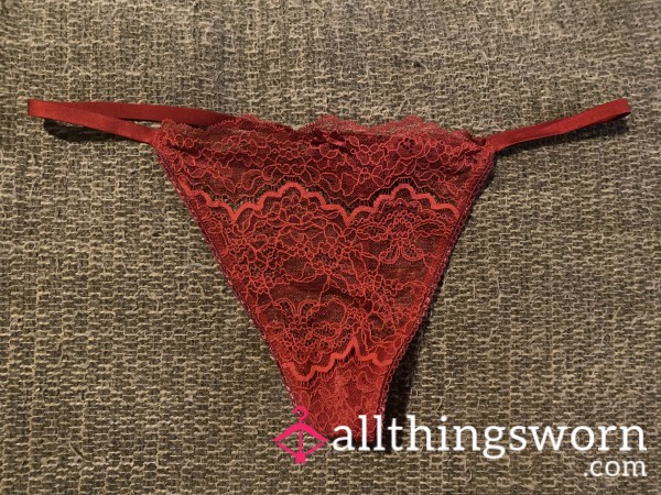 Red Lace Victoria’s Secret Thong ❤️🌹