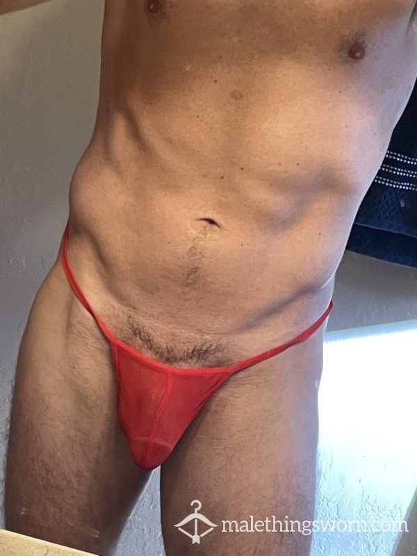 Red Sheer G-string