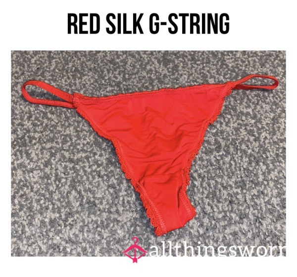 Red Silk G-string🌶️