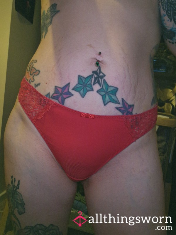 Red Stained Thong😘