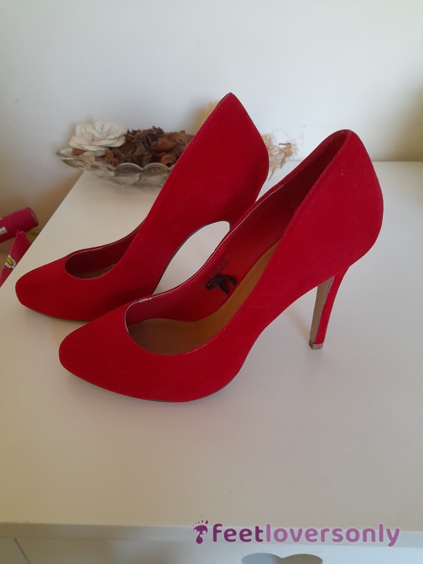 Red Suede Stiletto