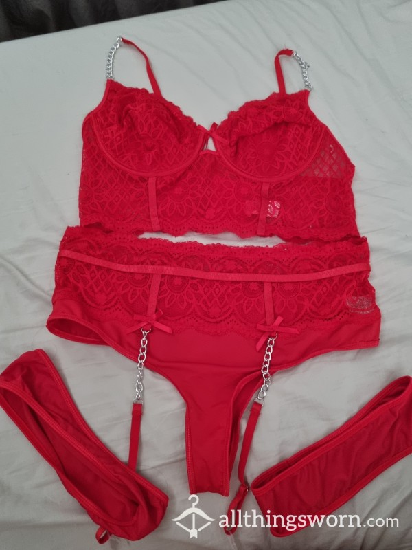 Red Three Piece Set