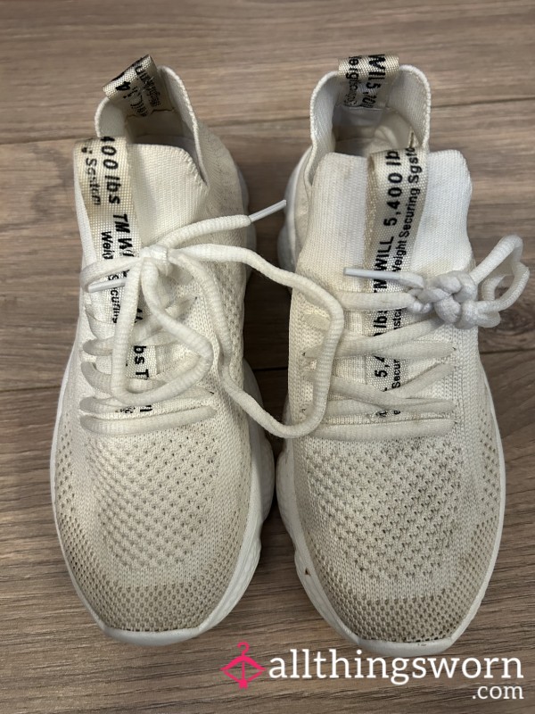 Ruined White Trainers