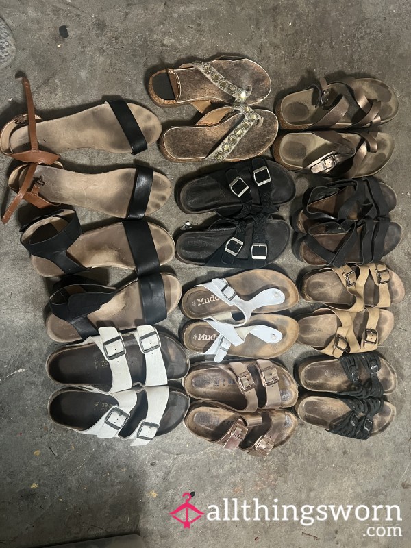Sandals, Flat Shoes Pick Your Pair Comes With Seven Day Wear