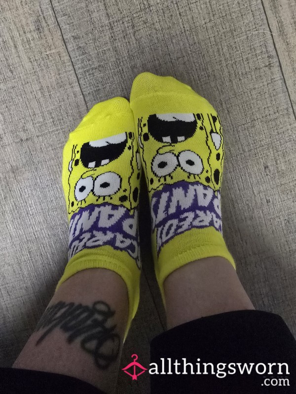 "SCAREDY PANTS" SpongeBob Socks