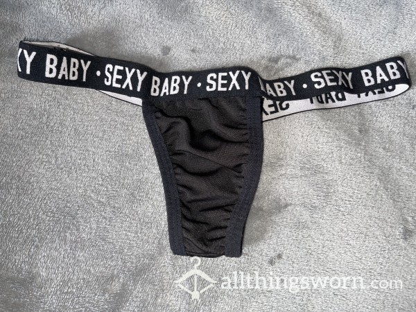 S**y Baby Black And White Thongs😉