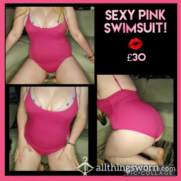 💞 S**y Pink Swim Costume! 💞