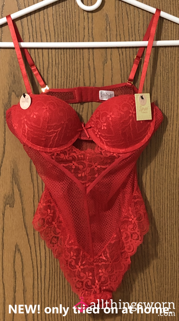 Sexy Red Lace Lingerie