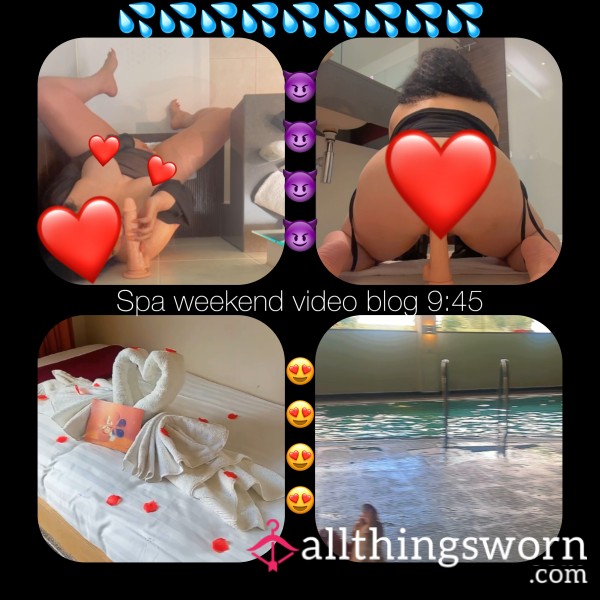 Sexy Spa Weekend Video Blog Cum See What I Got Up To ❤️