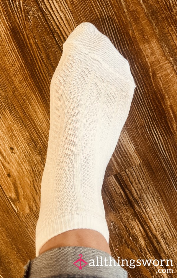 Sexy Thin White Ankle Socks