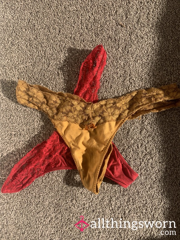 Sexy Thongs🌶️🍋 Well Worn Colourful Panties. €30for Both Including Local Shipping 🕺 Deals Available Just Ask!!