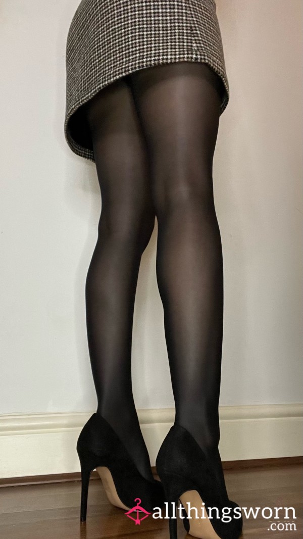 Sheer Black Pantyhose Tights