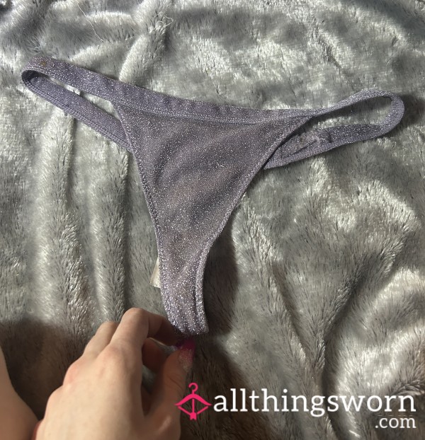 Silver Sparkle Thong ✨ 1 Day Wear