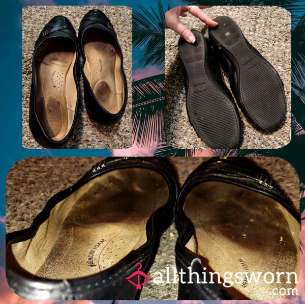 [SOLD] Size 10W Black Flats [free Shipping] [free 48hr Refresh] [2 Free Pics]