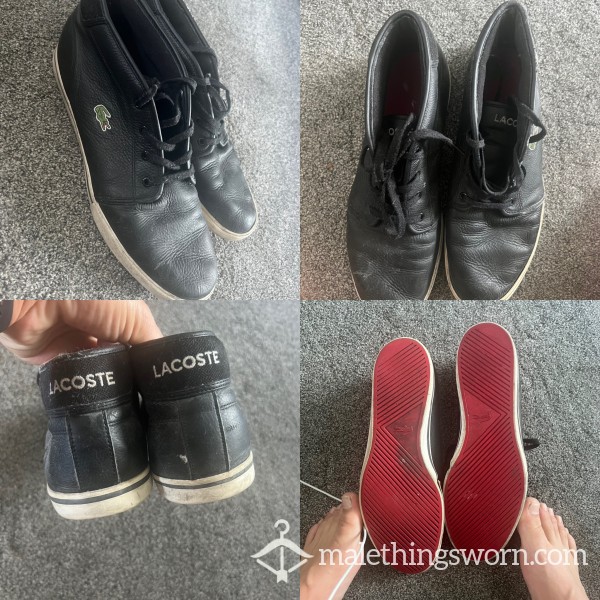 Size 12 Lacoste Leather Boots - Well Worn