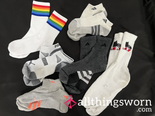 Size 13- Hottest 🥵 Sweatiest Socks- To Be Worn At Roller Derby Convention