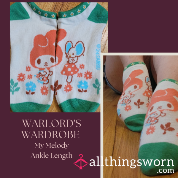 Warlord's Wardrobe: My Melody Ankle Sockies 🐇