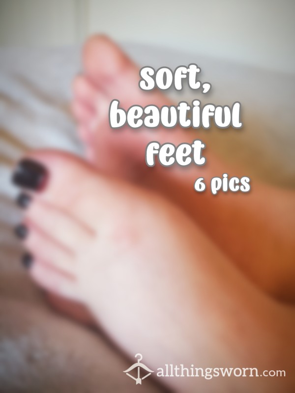 🖤 Soft Beautiful Feet And Black Pedi 🖤