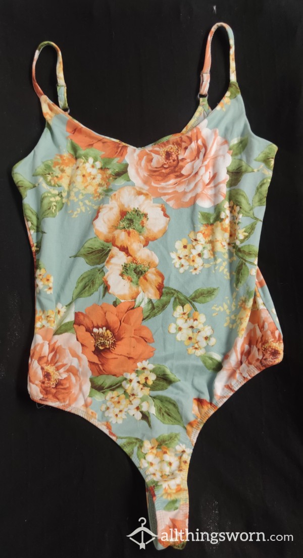 Soft Cotton Flor*l Bodysuit