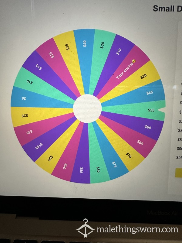 Spin The Wheel Game