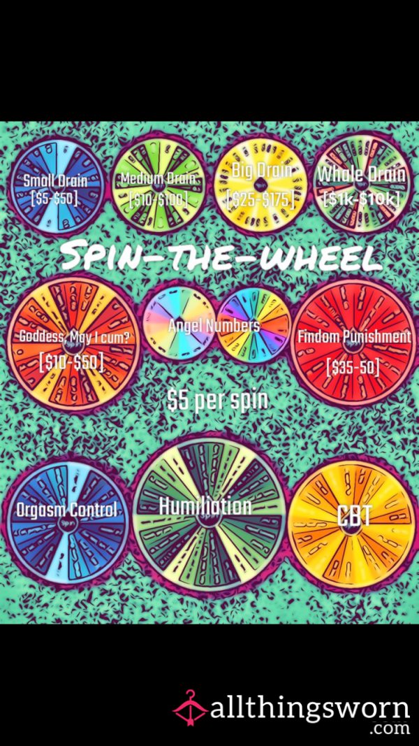 Spin The Wheel Games - Findom, Femdom, Cbt, Humiliation, Orgasm Control