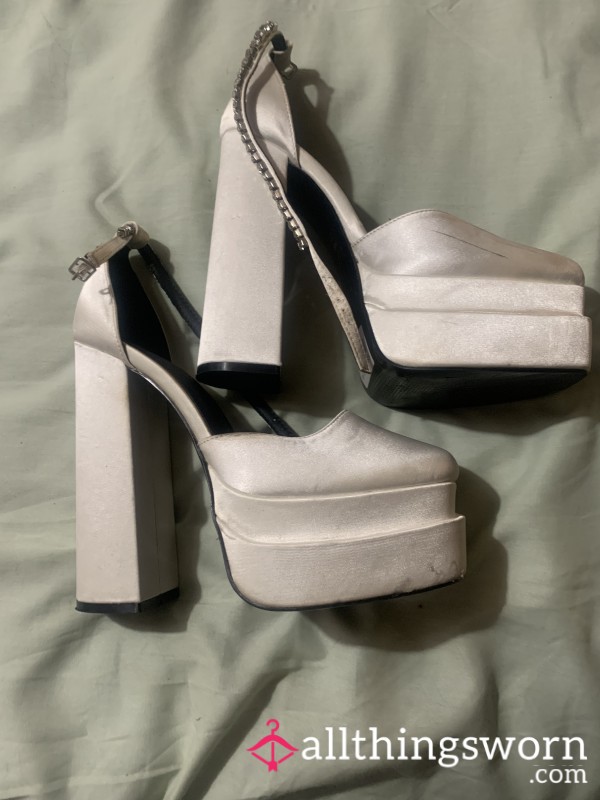 Steve Madden Satin Platform Heels