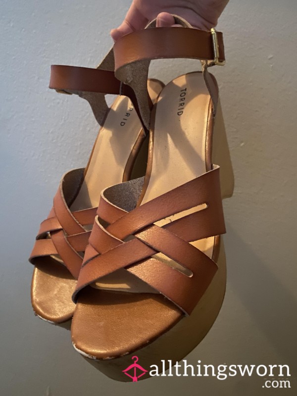 Strappy Well-Loved Torrid Chunky Platform Heel Sandals