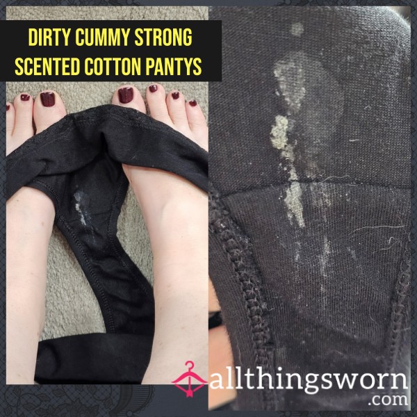 Strong Scented Dirty Cummy Cotton Pantys