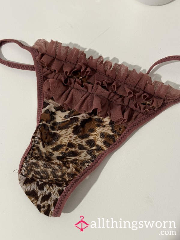 Super S**y Leopard Thongs