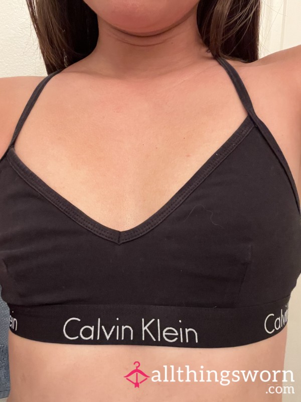 Sweaty Calvin Klein Bra