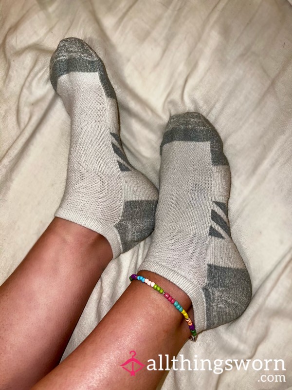 Sweaty, Dirty, Worn Thick Socks - Gray