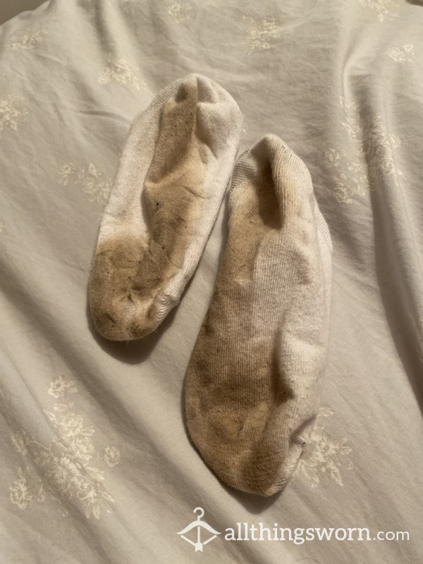 💎 Sweaty Used Dirty White Socks 💎