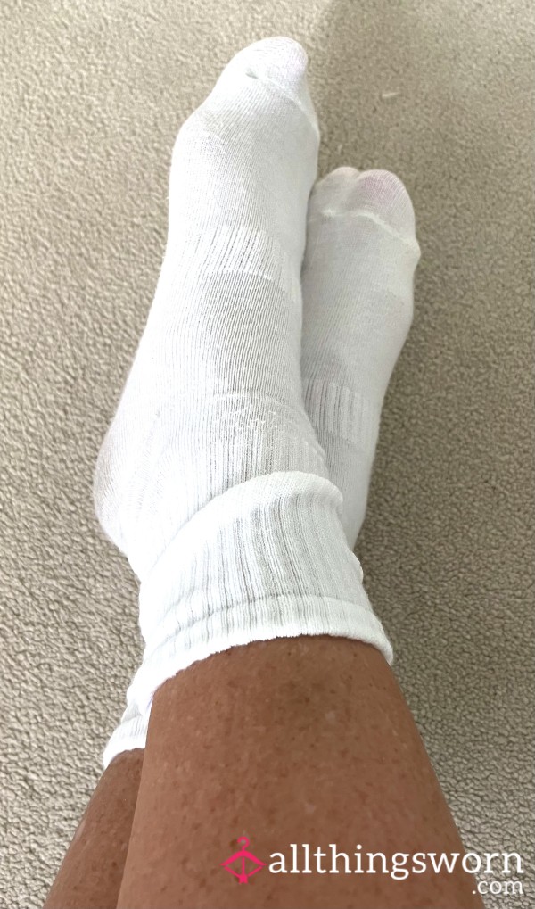 Sweaty White Gym Socks