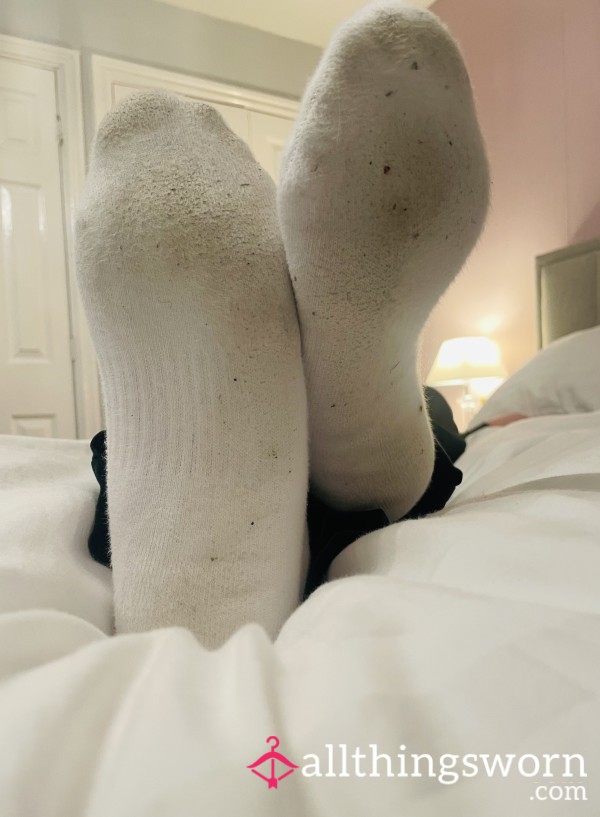 🚑 Sweaty White Socks Worn For Work 🚑