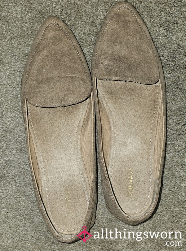 Tan Suede Old Navy Flats