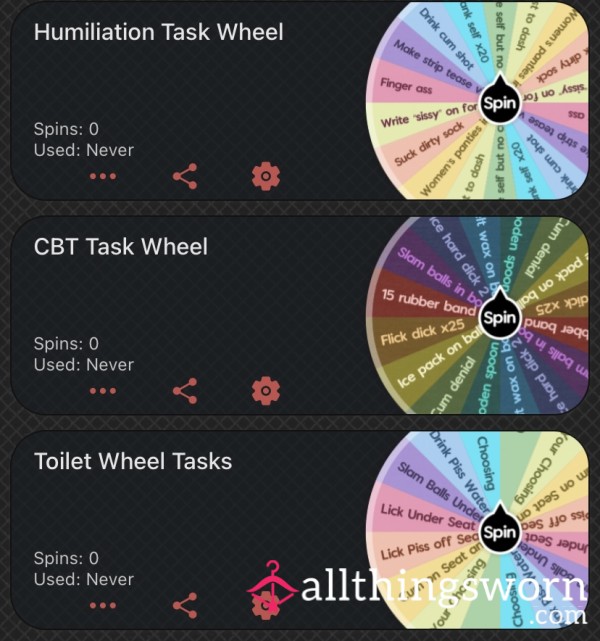 Tasks Wheels