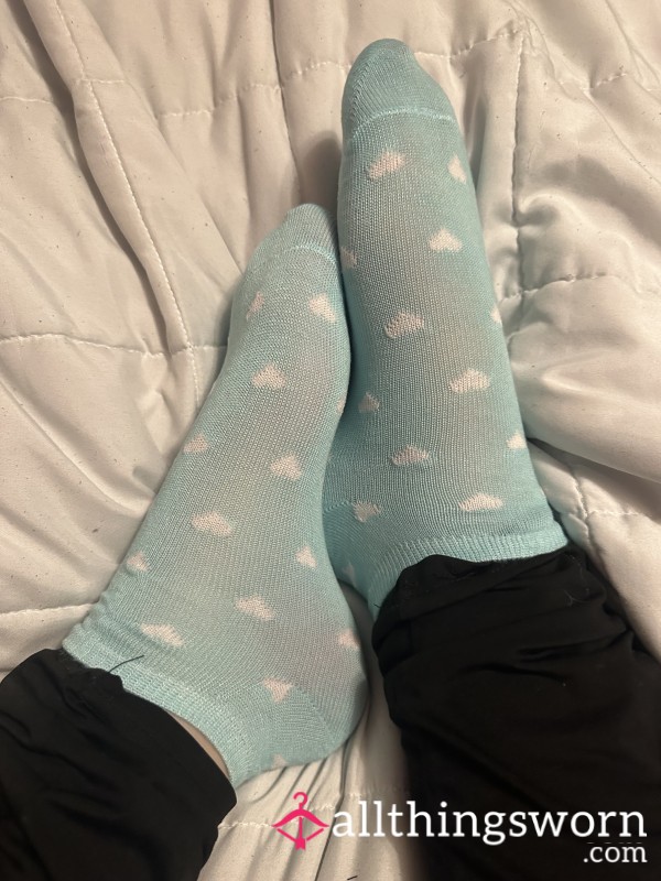 Teal Heart Socks(goth Girl)